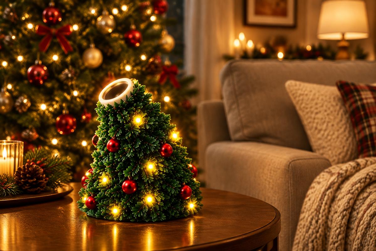 Classic Christmas living room